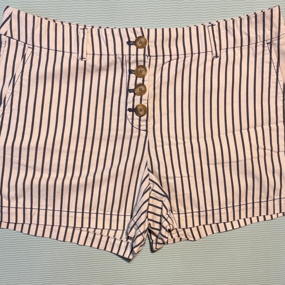 LOFT Pants - High waisted chino shorts by LOFT Outlet